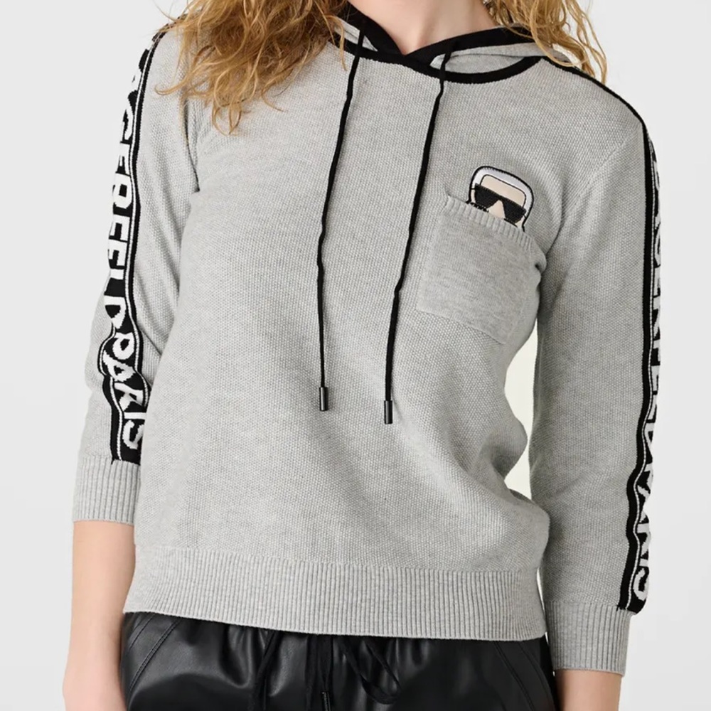 PEEKING KARL SWEATER HOODIE from Karl Lagerfeld